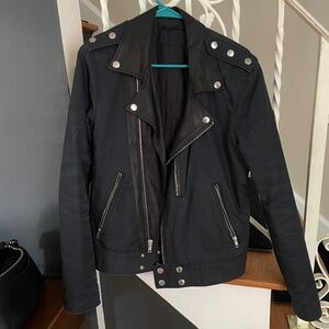 BLK DNM Men’s Small Black Moto Jacket